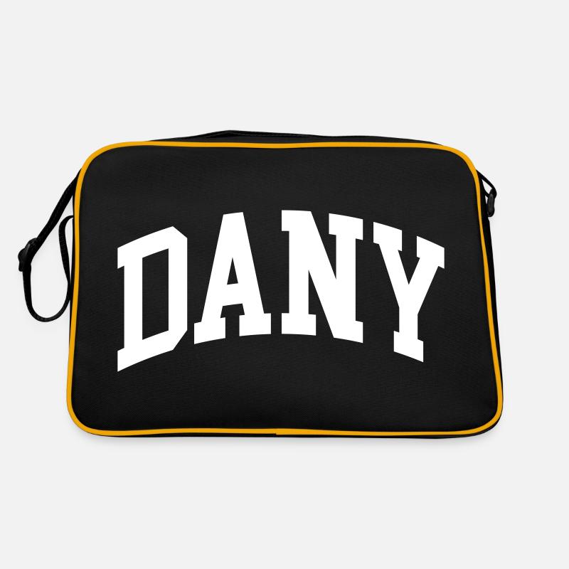 Dany - Retro Tasche - Schwarz/Gold