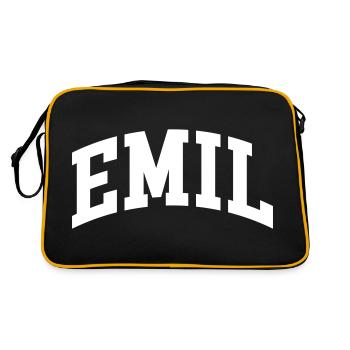 Emil - Retro Bag - black/gold - Back