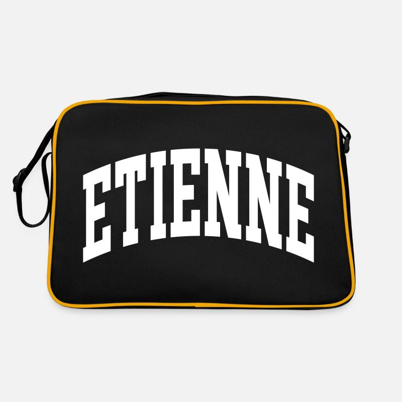 Etienne - Retro Tasche - Schwarz/Gold