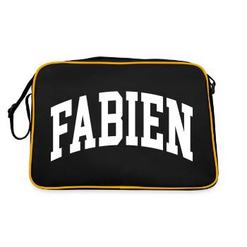 Fabien - Sac Retro - noir/or - Dos