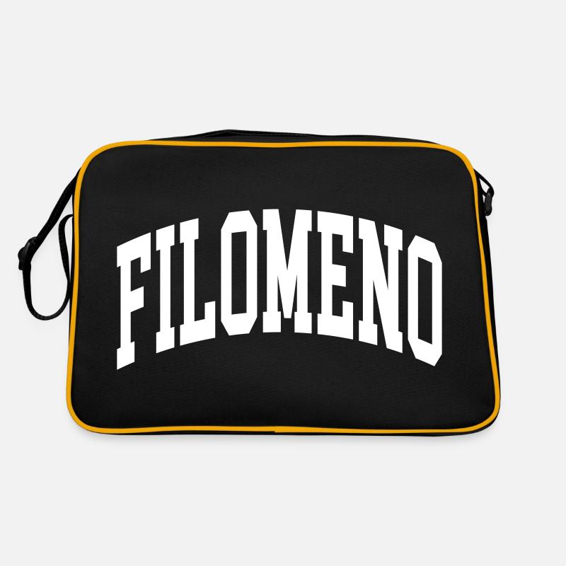 Filomeno - Retro Tasche - Schwarz/Gold