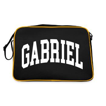 Gabriel - Retro Bag - black/gold - Back
