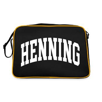 Henning - Retro Bag - black/gold - Back