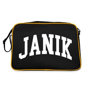 Janik - Sac Retro - noir/or - Dos