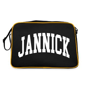 Jannick - Sac Retro - noir/or - Dos