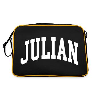 Julian - Retro Bag - black/gold - Back