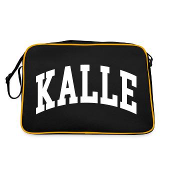 Kalle - Sac Retro - noir/or - Dos