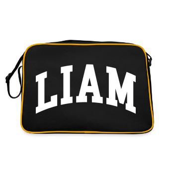 Liam - Retro Bag - black/gold - Back