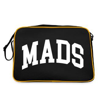 Mads - Retro Tasche - Schwarz/Gold - Hinten