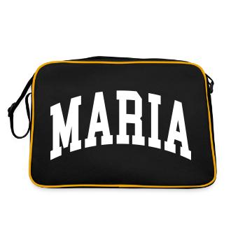 Maria - Retro Tasche - Schwarz/Gold - Hinten
