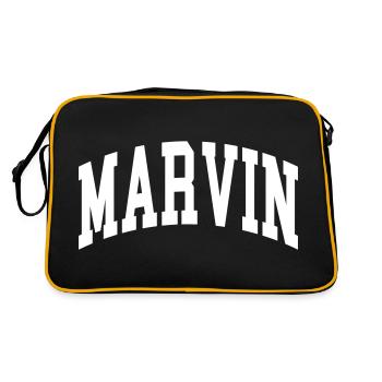 Marvin - Sac Retro - noir/or - Dos