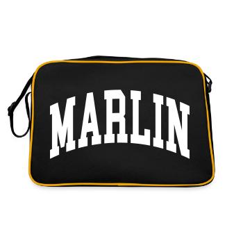Marlin - Sac Retro - noir/or - Dos