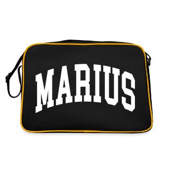 Marius - Retro Bag - black/gold - Back