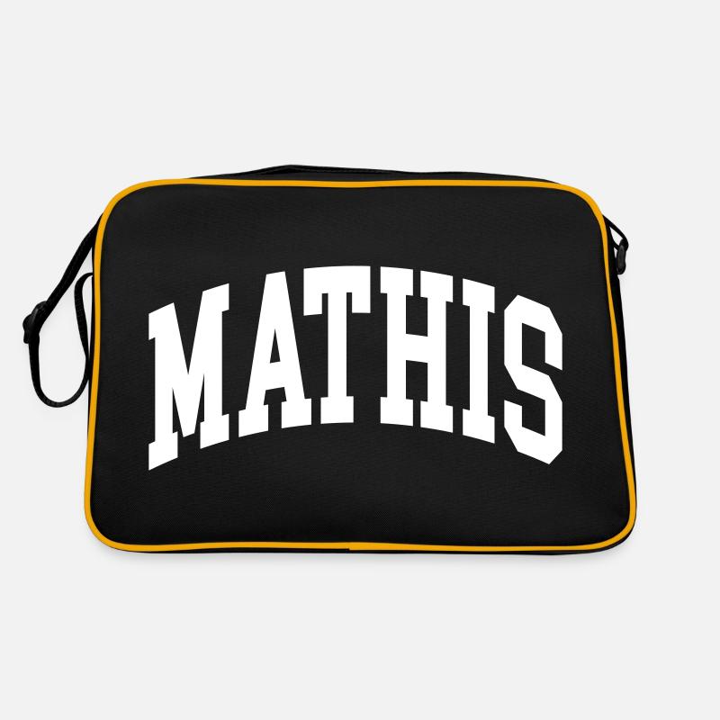 Mathis - Retro Tasche - Schwarz/Gold