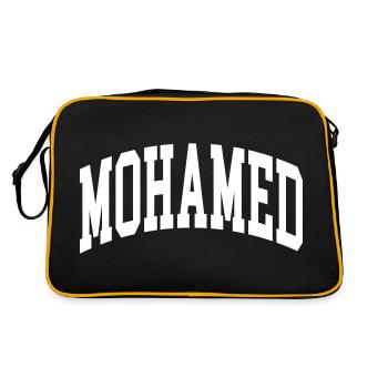 Mohamed - Retro Bag - black/gold - Back