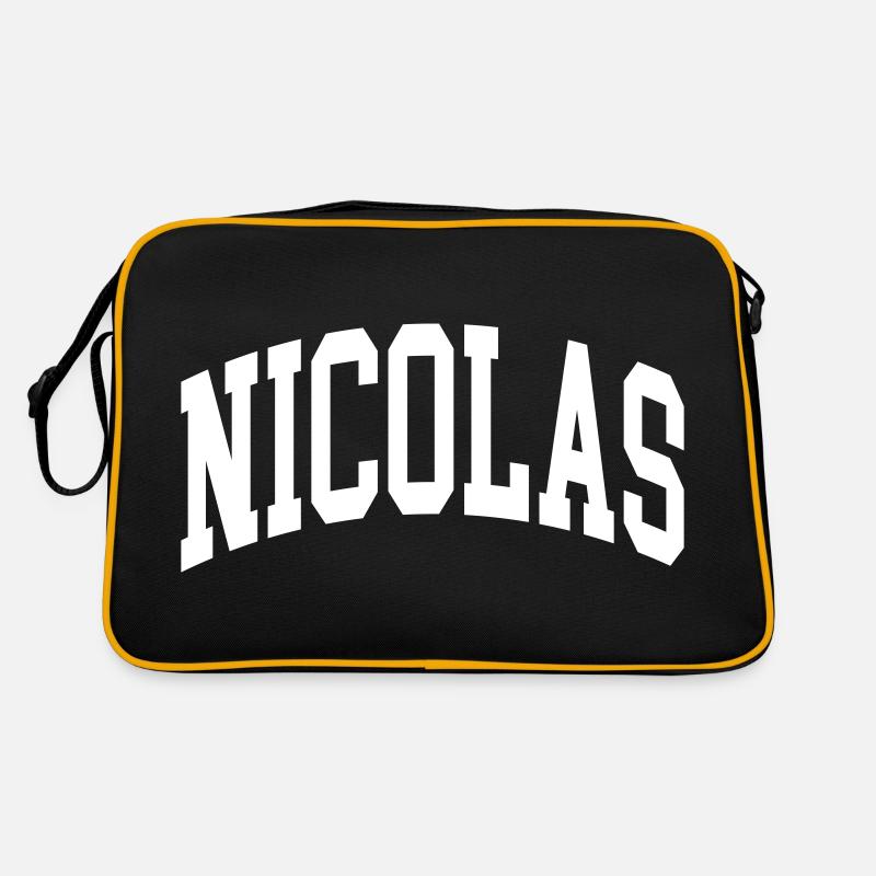 Nicolas - Sac Retro - noir/or