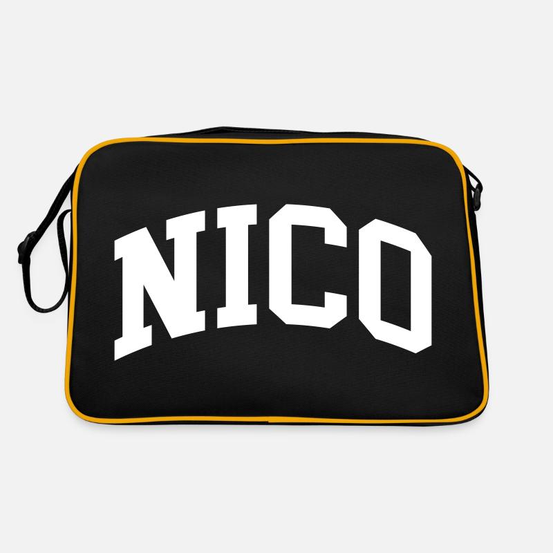Nico - Retro Bag - black/gold