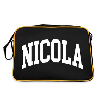 Nicola - Retro Bag - black/gold - Back