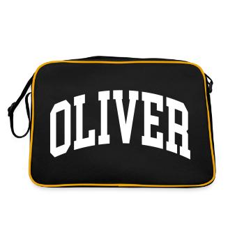 Oliver - Retro Bag - black/gold - Back
