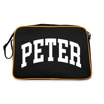 Peter - Retro Bag - black/gold - Back