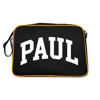 Paul - Retro Bag - black/gold - Back