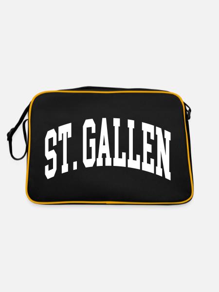 Saint-Gall - Sac Retro - noir/or - Dos