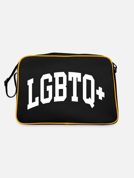 LGBTQ+ - Sac Retro - noir/or - Dos