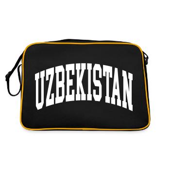 Ouzbékistan - Sac Retro - noir/or - Dos