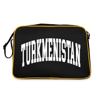 Turkménistan - Sac Retro - noir/or - Dos