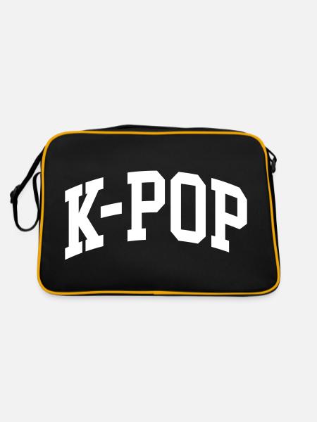 K-Pop - Retro Tasche - Schwarz/Gold - Hinten