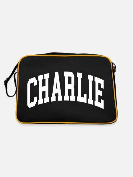 Charlie - Retro Bag - black/gold - Back