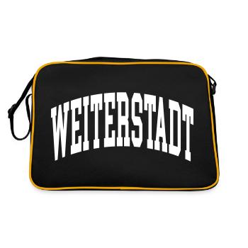 Weiterstadt - Sac Retro - noir/or - Dos