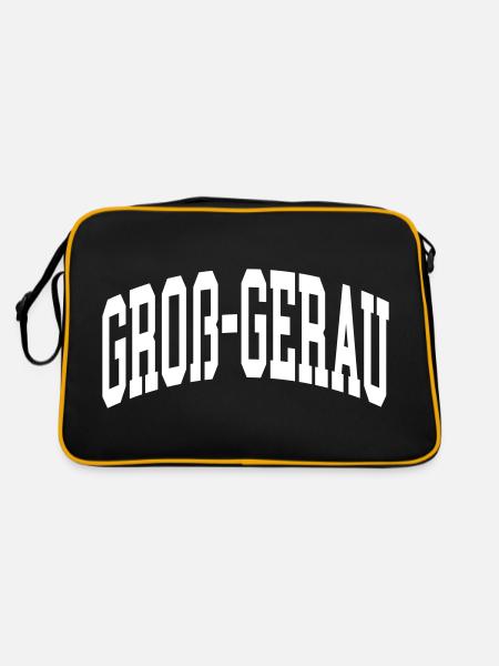 Groß-Gerau - Retro Bag - black/gold - Back