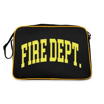 Service d’incendie - Sac Retro - noir/or - Dos
