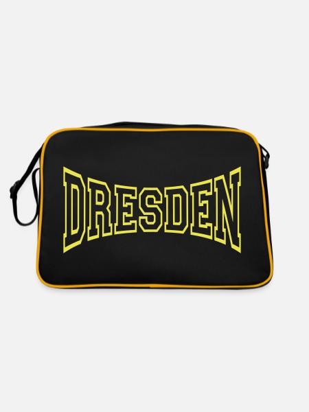 Dresde - Sac Retro - noir/or - Dos