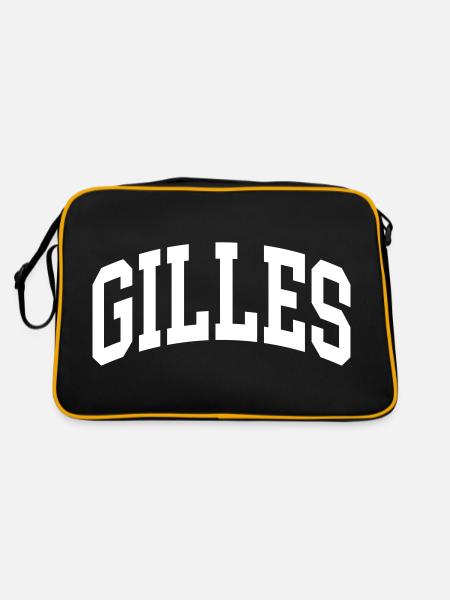 Gilles - Sac Retro - noir/or - Dos