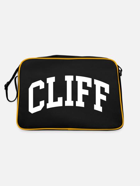 Cliff - Retro Bag - black/gold - Back