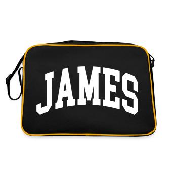 James - Retro Bag - black/gold - Back