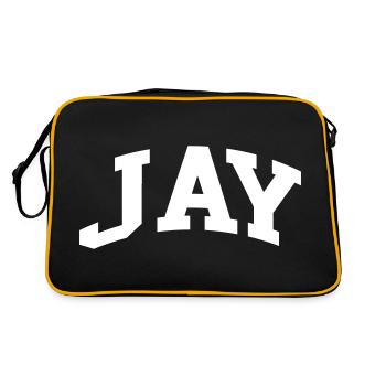 Jay - Retro Bag - black/gold - Back