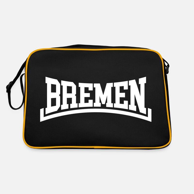 Bremen - Retro Tasche - Schwarz/Gold