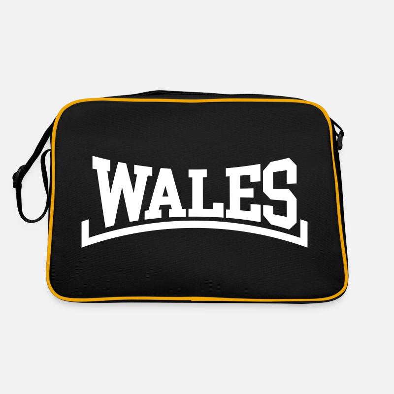 Wales - Retro Tasche - Schwarz/Gold