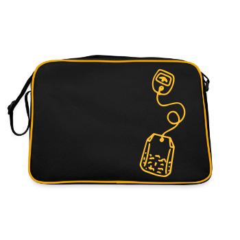Sachets de thé Tasse de thé Buveur de thé Tea Tealover - Sac Retro - noir/or - Dos