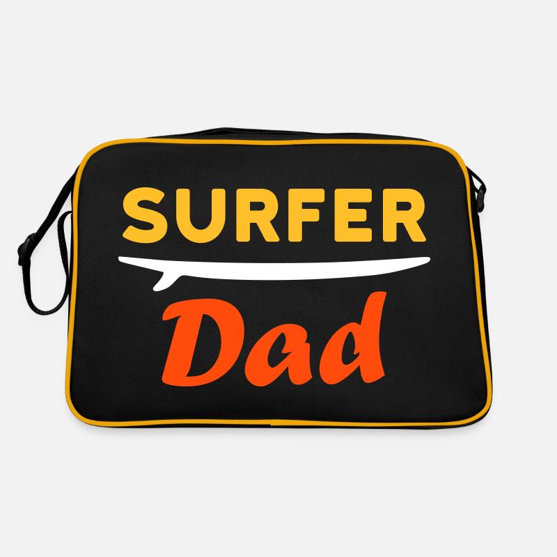 Surfer dad (Surfbrett) Retro Tasche