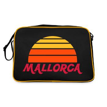 Mallorca (divided half sun) - Retro Bag - black/gold - Back