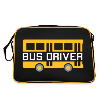 Bus driver (two bus halves) - Retro Bag - black/gold - Back