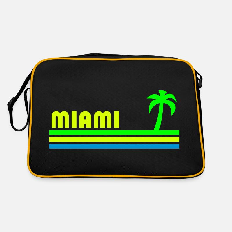 Miami (three bars, palm tree) Retro Bag