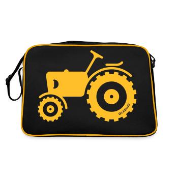 Tracteur Agricole / Mototracteur / Machine Agricol - Sac Retro - noir/or - Dos