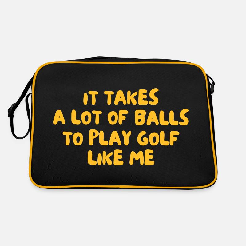 Il faut beaucoup de balles pour jouer au golf comme moi Sac Retro