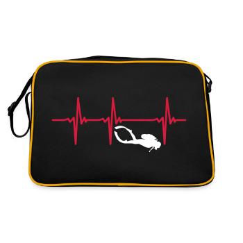 Plongée sous-marine Heartbeat - Plongée sous-marine - Sac Retro - noir/or - Dos