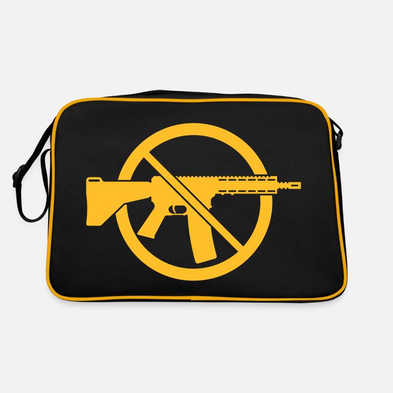 Interdiction des armes Boucliers d’interdiction (Pas d’armes Peace) 1C Sac Retro